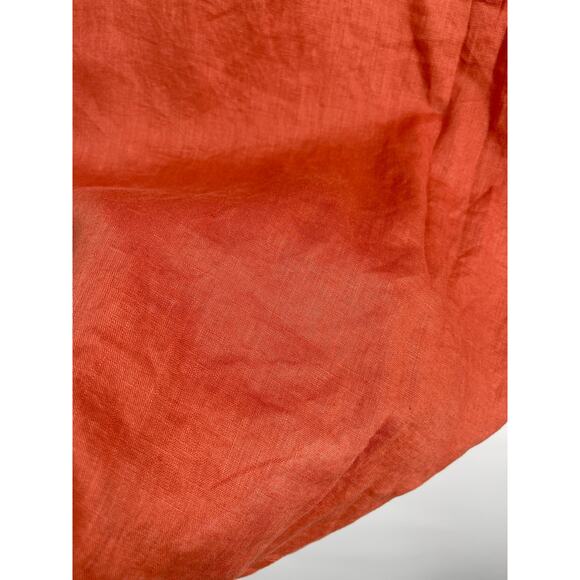 Marc New York Andrew Marc Womens Bruschetta Orange Midi Button Skirt NEW Large - Picture 9 of 12